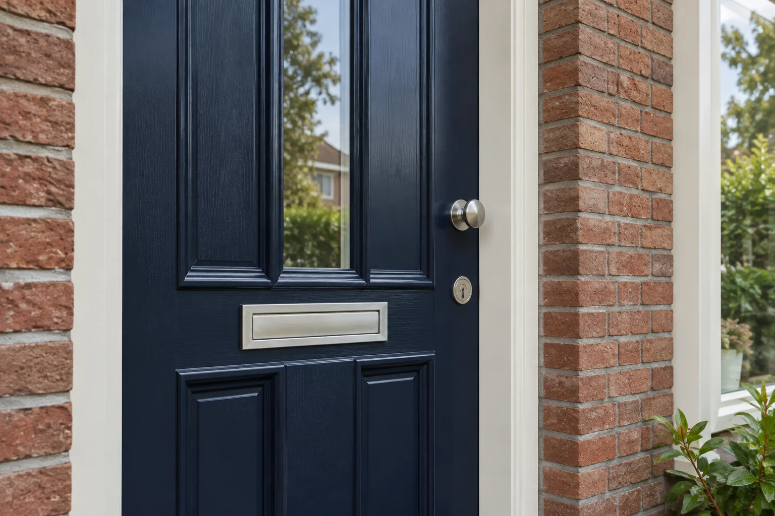 Kozijnen en voordeur weer fris in de verf